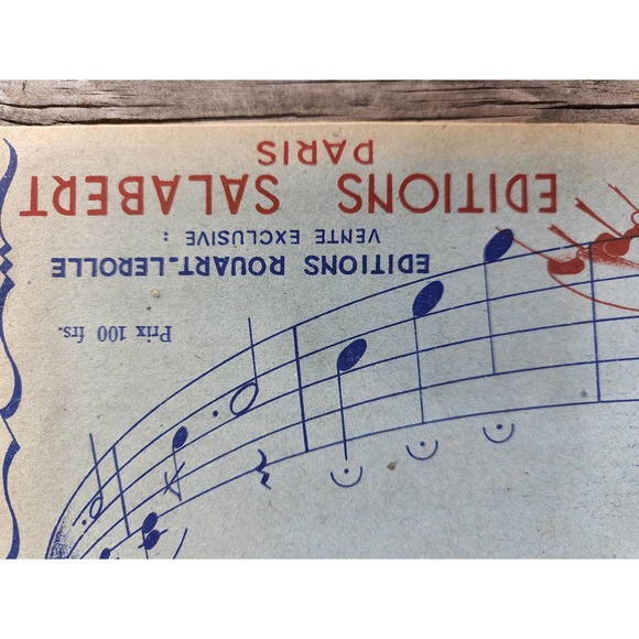 VINTAGE Johann Strauss French Sheet Music Book Piano Les plus jolies Paris - Picture 7 of 10